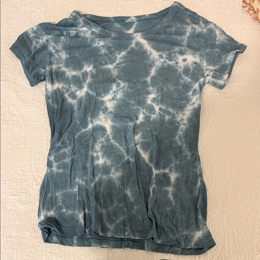 Blue Tie-Dye Women's Top